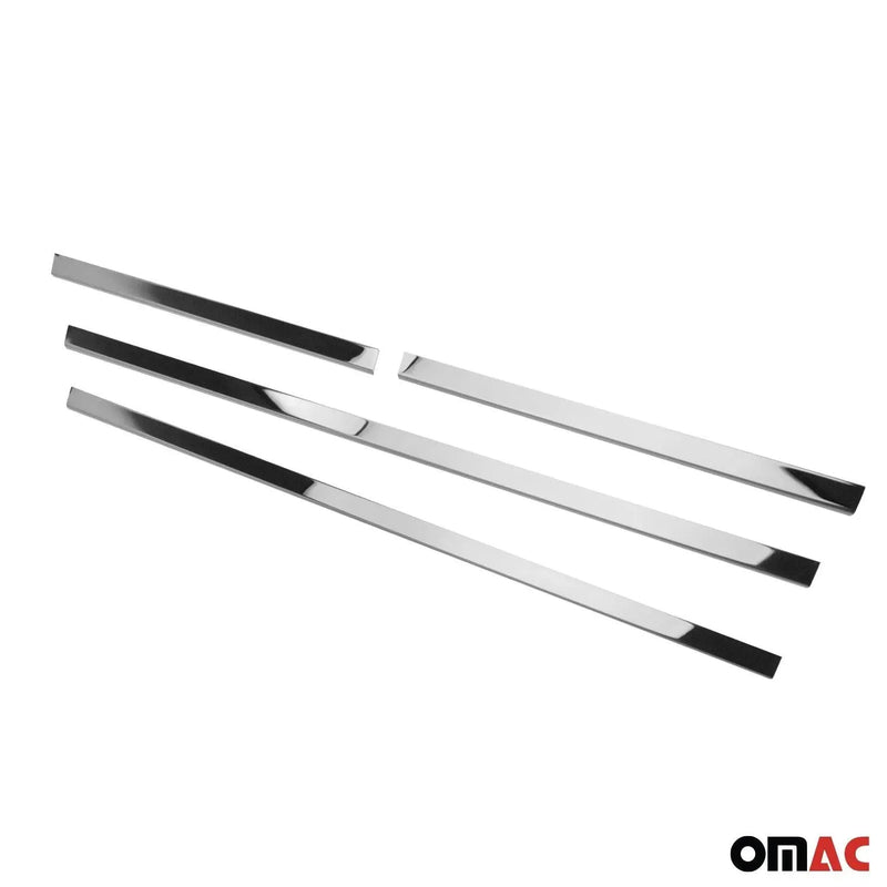 Window Molding Trim Streamer for Nissan Frontier 2005-2021 Steel Silver 4 Pcs - OMAC USA