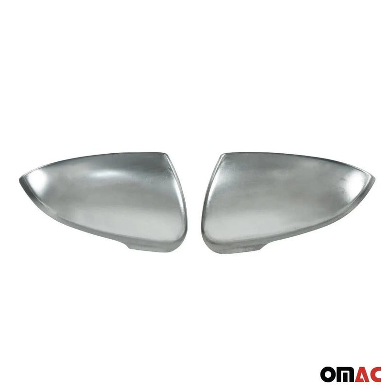 Side Mirror Cover Caps Fits Hyundai Tucson 2016-2021 Steel Silver 2 Pcs - OMAC USA