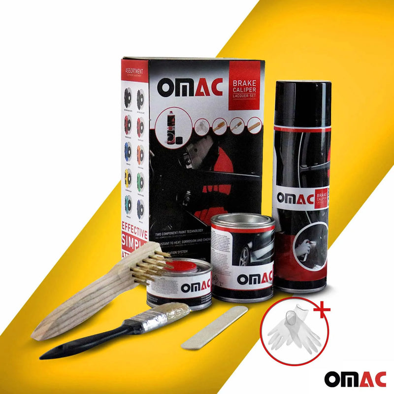 OMAC Brake Caliper Epoxy Based Car Paint Kit California Yellow Glossy High-Temp