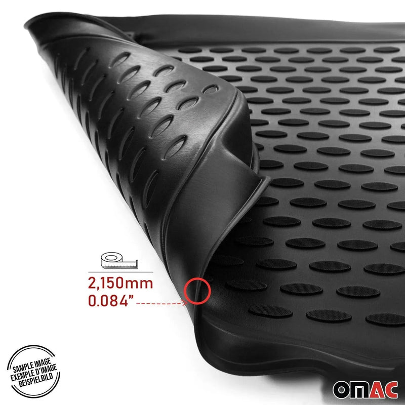 OMAC Floor Mats Liner for Fiat 500X 2016-2023 Black TPE All-Weather 4 Pcs - OMAC USA