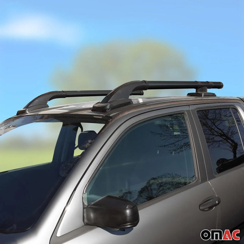 2014-2024 Nissan Navara D23 Roof Rack Rails Side Rails Black