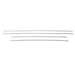 Window Molding Trim Streamer for Nissan Juke 2011-2017 Steel Silver 4 Pcs - OMAC USA