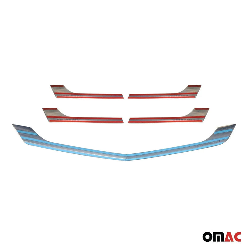 Front Bumper Grill Trim for Mercedes Sprinter W906 2014-2018 Brushed Steel 5x - OMAC USA