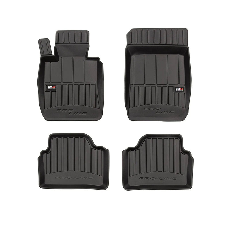 1992-1999 BMW 3 Series E36 Sedan Wagon Premium Floor Mats Liners Full Set All Weather Heavy Duty Black