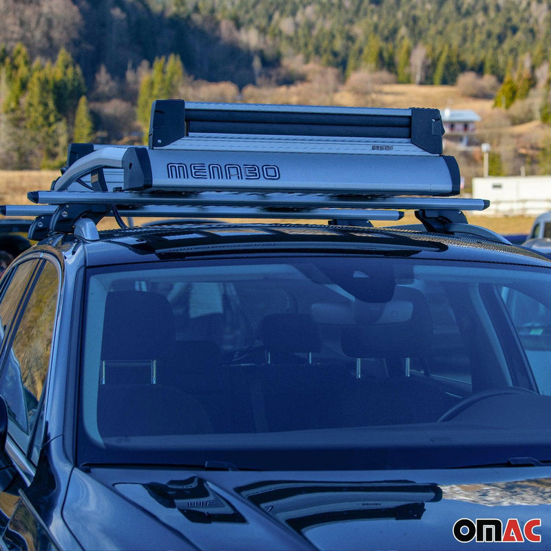 32.2" Ski Rack Snowboard Carriers Top Holder Roof Rack Lockable