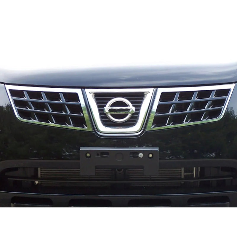 2008-2013 Nissan Rogue Stainless Steel Grille Accent 2Pc