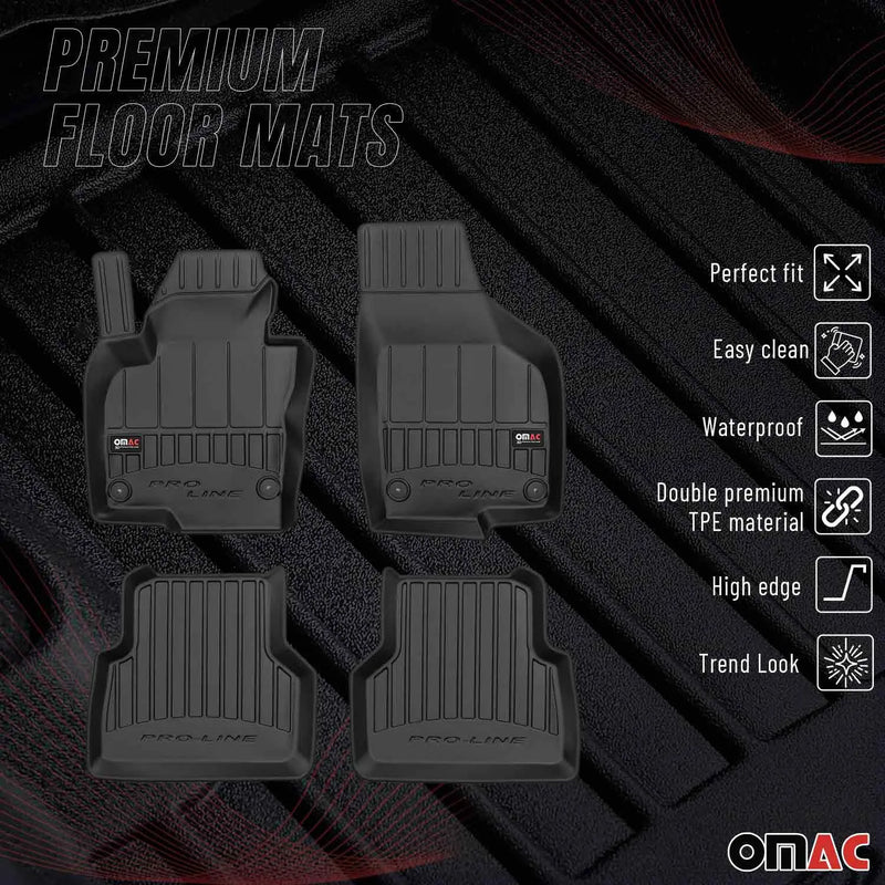 2017-2018 VW Tiguan Limited Premium Floor Mats Liners Full Set All Weather Heavy Duty