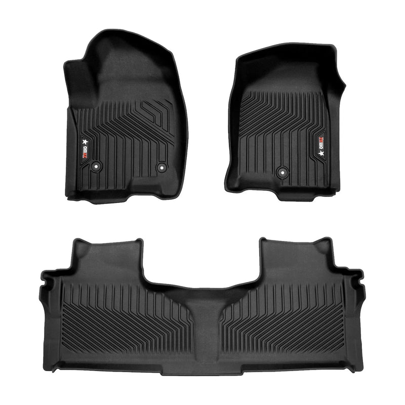 2021-2024 GMC Yukon Yukon XL Premium Floor Mats Liners First and Second Row Set Black