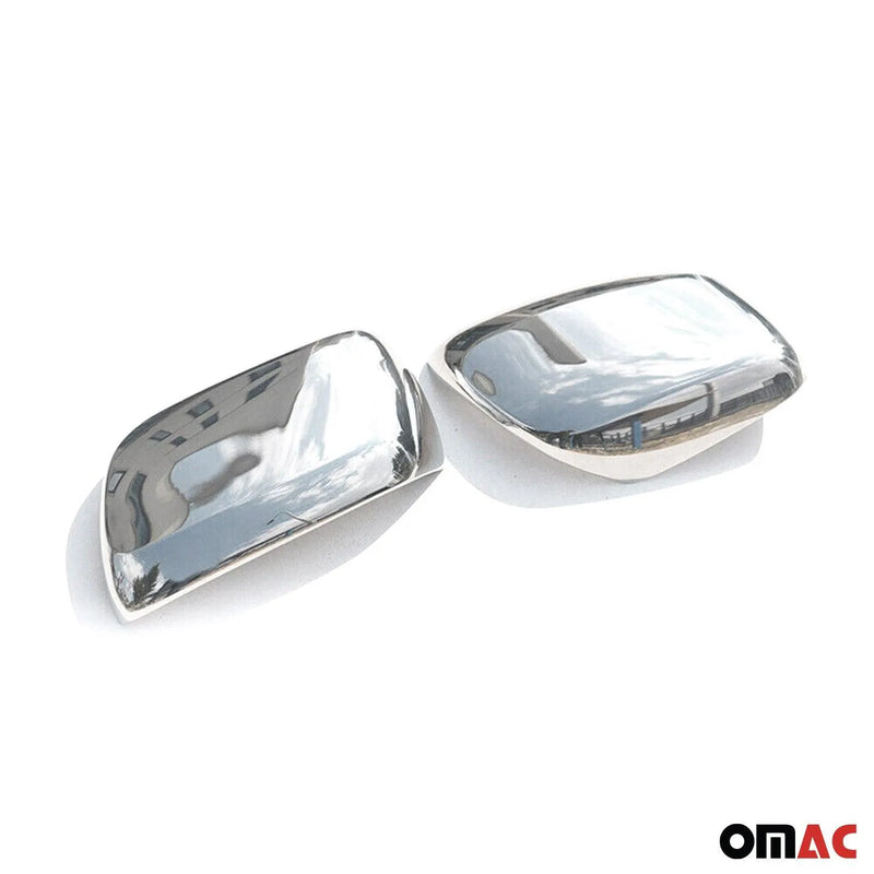 Side Mirror Cover Caps Fits Toyota Land Cruiser 2008-2021 without Signal Steel - OMAC USA