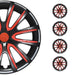 16" Wheel Covers Hubcaps for Suzuki Black Red Gloss - OMAC USA