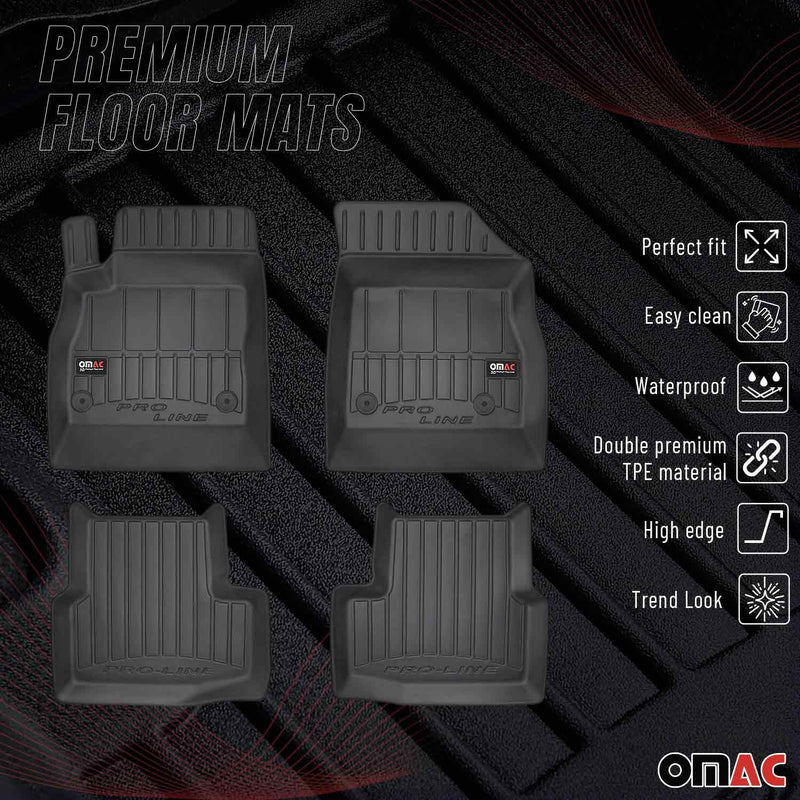 2015-2021 Opel Astra K Premium Floor Mats Liners Full Set All Weather Heavy Duty Black