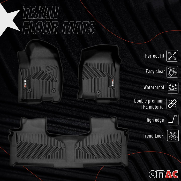 Floor Mats Cadillac Escalade 2021-2023 All Weather High Edge