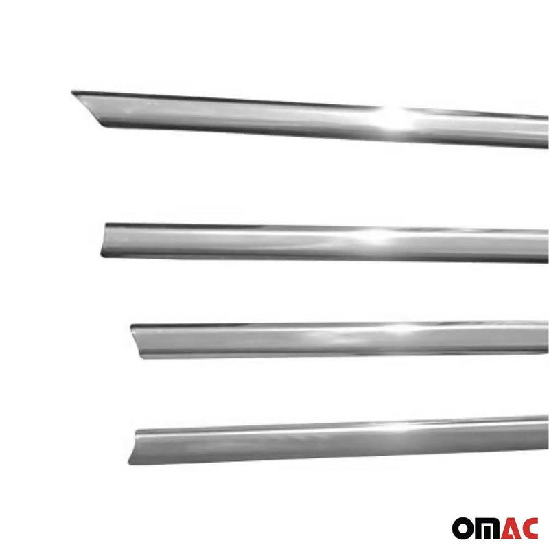 2003-2008 Toyota Corolla Window Molding Trim Streamer Steel Silver 4 Pcs