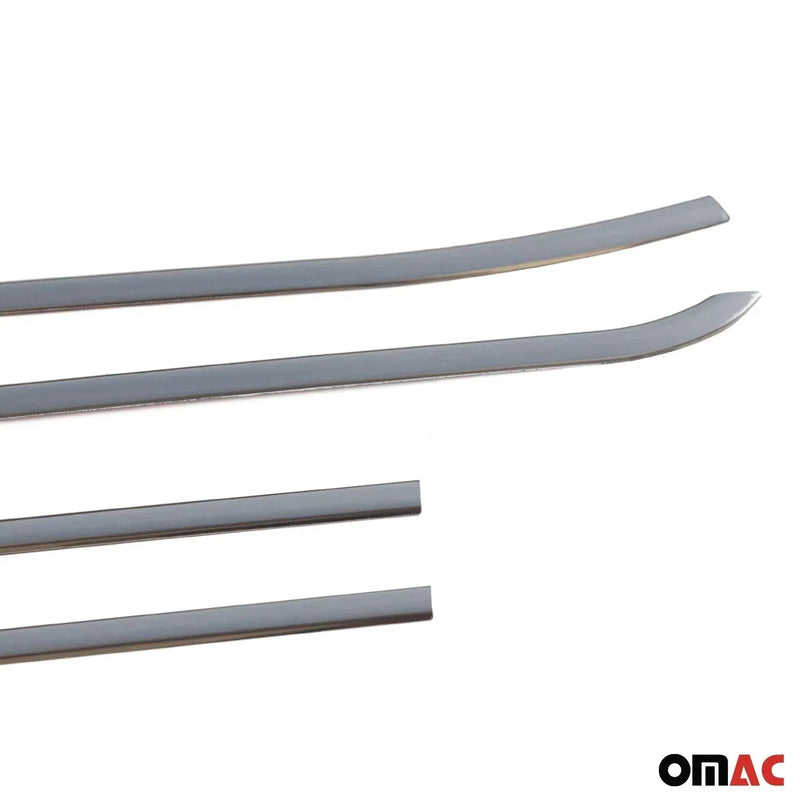 Window Molding Trim Streamer for RAM ProMaster City 2015-2022 Steel Silver 4 Pcs - OMAC USA