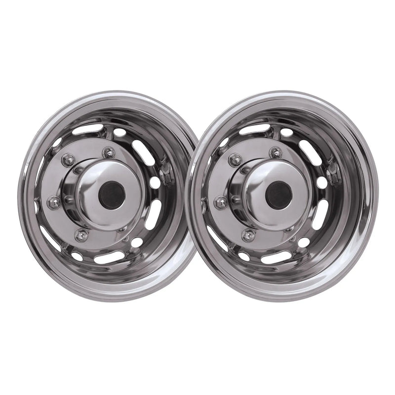 Ford Econoline Wheel Simulator Hubcaps Rear Chrome Silver Steel