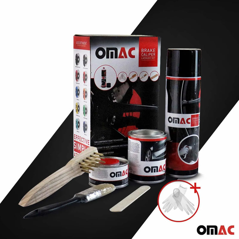 OMAC Brake Caliper Epoxy Based Car Paint Kit New York Black Glossy High-Temp