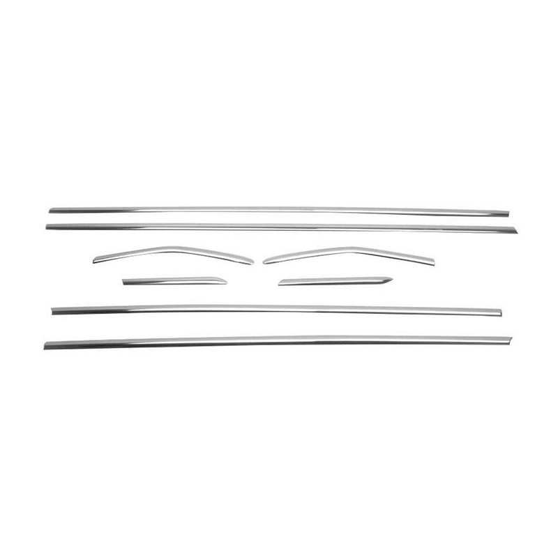 Window Molding Trim Streamer for Ford Focus Hatchback 2012-2018 Steel Silver 8x - OMAC USA