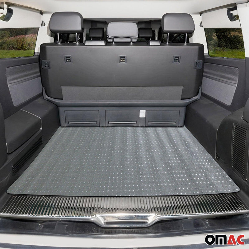 Rubber Truck Bed Liner Trunk Mat Floor Liner 118x79 inch Peny Style Grey