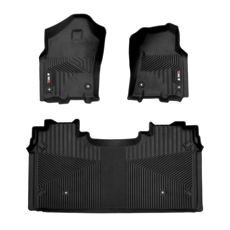 2019-2024 RAM 1500 Limited Crew Cab Premium Floor Mats Liners First and Second Row Set