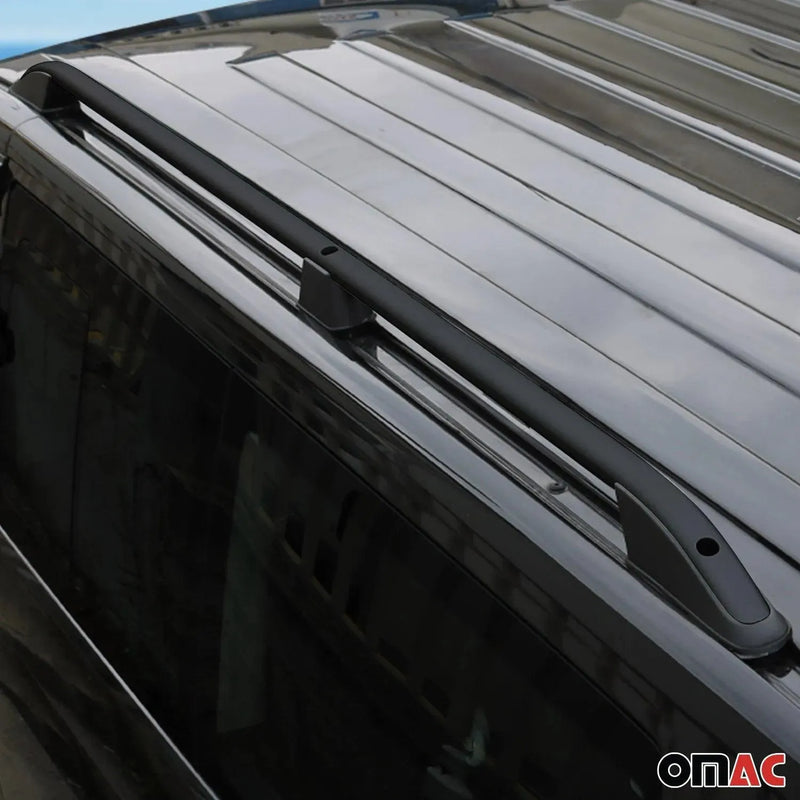 Roof Racks Side Rails for RAM ProMaster City 2015-2022 Black Aluminium L2 Long - OMAC USA