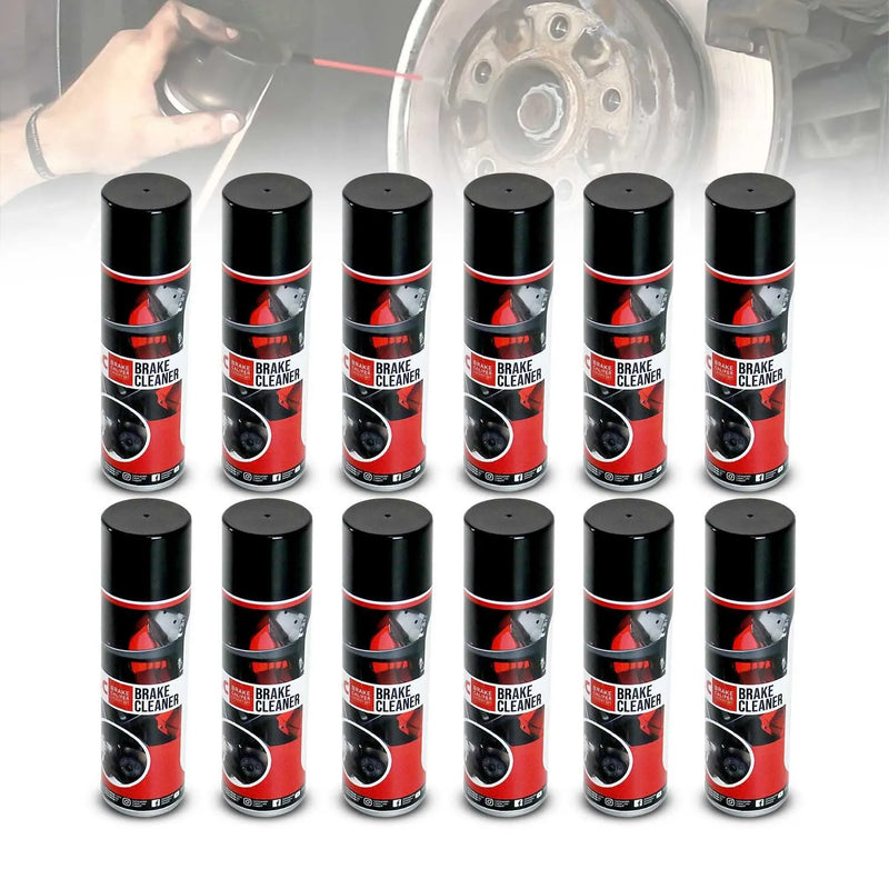 OMAC Brake Caliper Cleaner Spray ABS Disc Cleaner Easy & Quick 17 Oz 12 Pcs