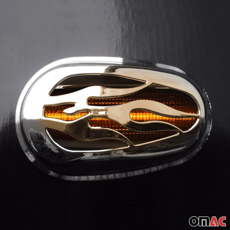 Side Indicator Signal Trim Cover for Citroen Nemo 2007-2019 Chrome 2 Pcs - OMAC USA