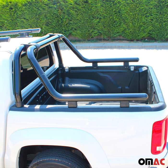 Sport Bar Truck Bed Chase Roll Bar for Ford Ranger 2019-2023 Black 1Pc