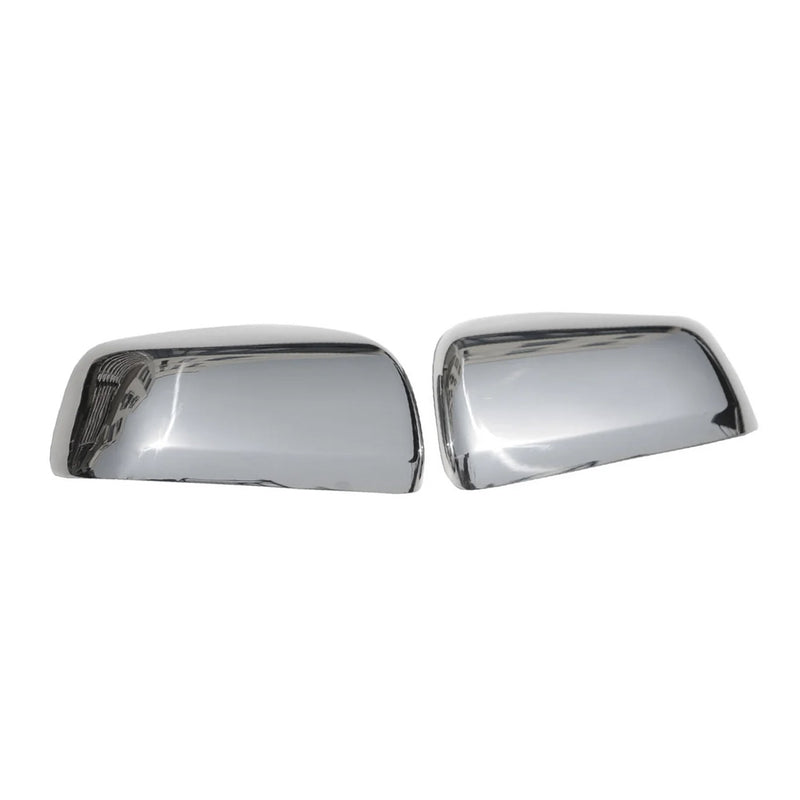 2008-2017 Mitsubishi Lancer Side Mirror Cover Caps Steel Silver 2 Pcs