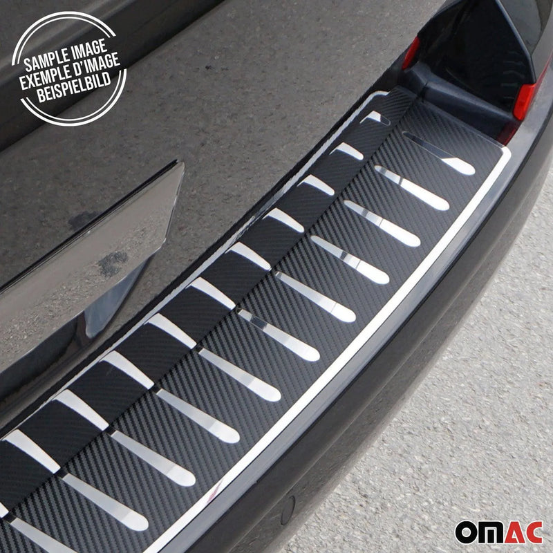 Rear Bumper Sill Cover Guard for Subaru Outback 2015-2019 Steel Carbon Foiled - OMAC USA