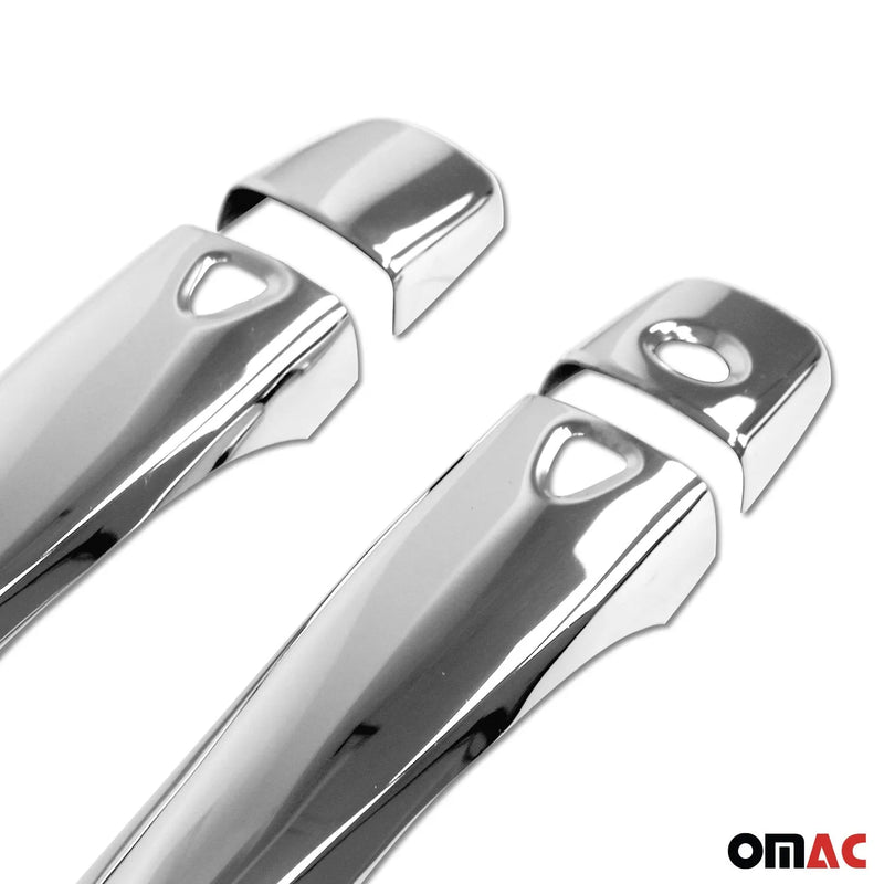 2016-2022 Nissan Micra Car Door Handle Cover Protector Steel Chrome 4 Pcs