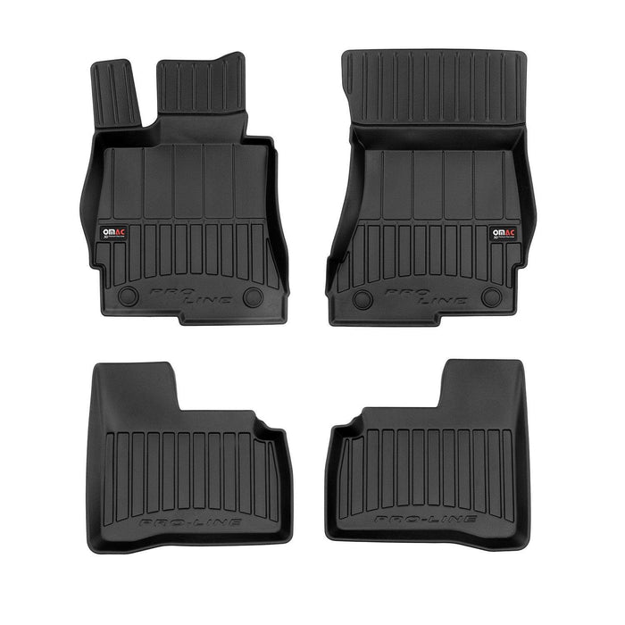 OMAC Premium Floor Mats for for Mercedes S Class W221 SWB 2007-2013 TPE Black 4x