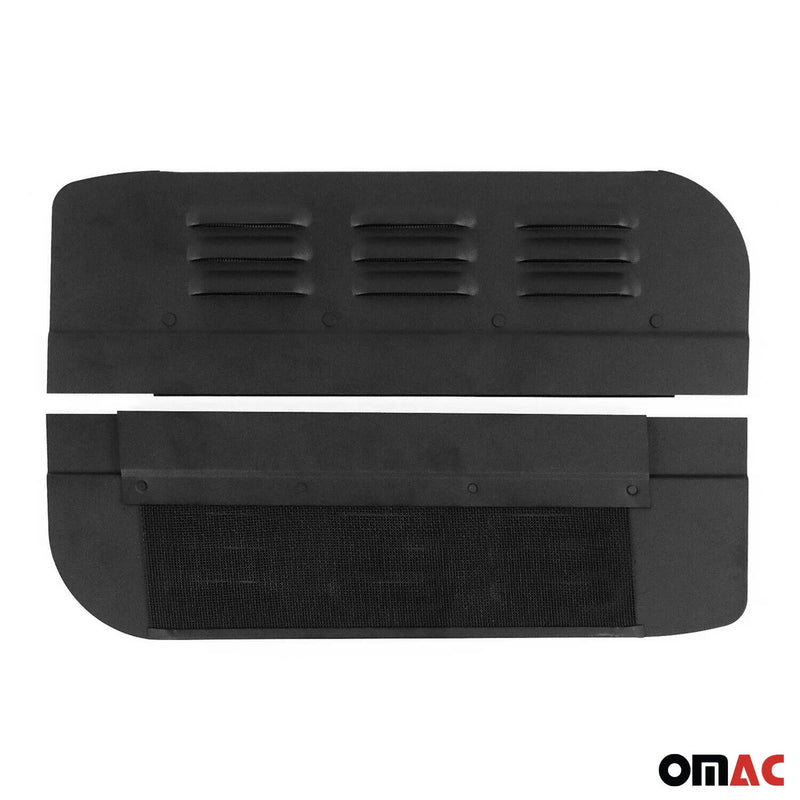 2014-2024 RAM ProMaster Car Ventilation Window Air Vent Black Aluminium 2Pcs