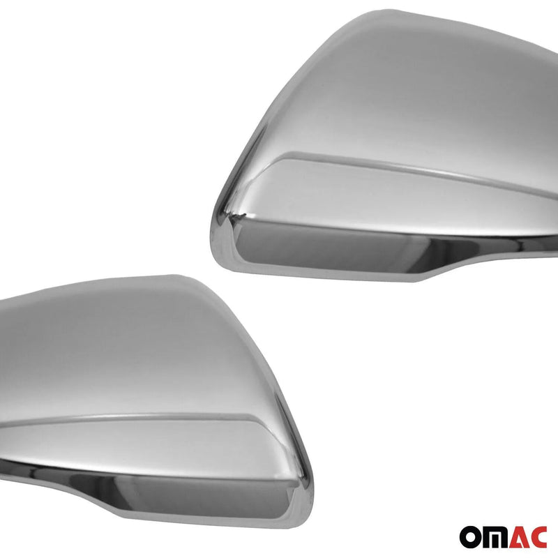 Side Mirror Cover Caps Fits Kia Optima 2016-2020 Steel Silver 2 Pcs - OMAC USA