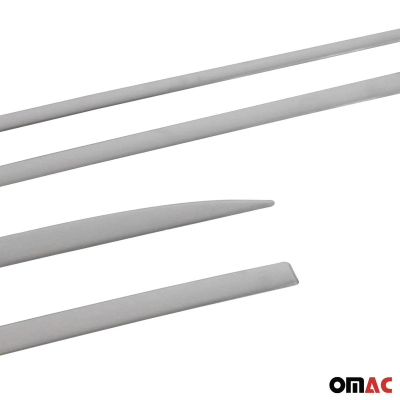 Side Door Molding Trim Skirt Garnish for Dodge Neon 2016-2020 Steel Silver 4 Pcs - OMAC USA