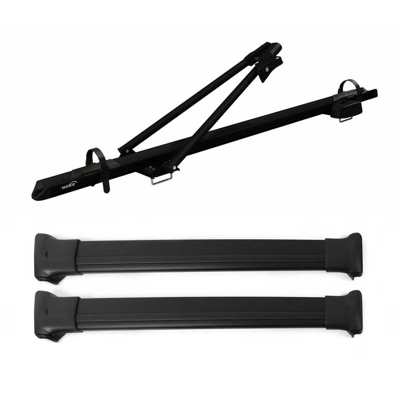 2017-2021 Mazda CX-5 Bike Rack Carrier Roof Racks Set Black 3Pcs