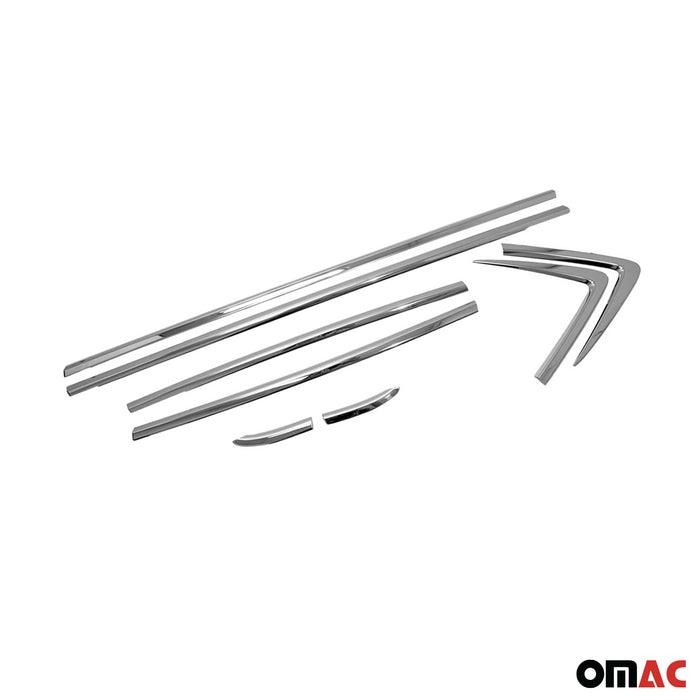 Window Molding Trim Streamer for Opel Mokka 2012-2016 Stainless Steel Silver 8x