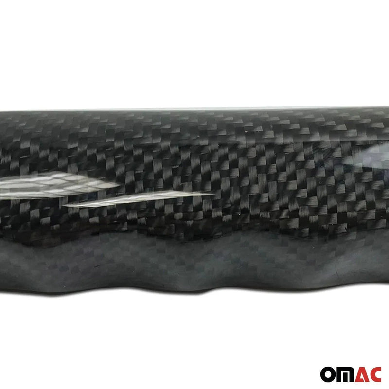 Genuine Wood Handbrake Handle Cover for BMW 3 Series Carbon Fiber Black 1Pc - OMAC USA