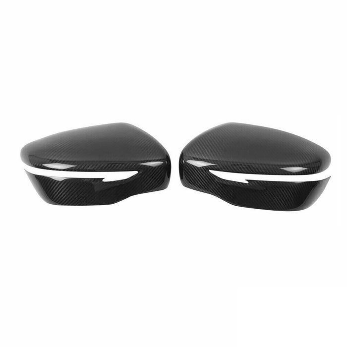 Side Mirror Cover Caps Fits Nissan Murano 2015-2024 Carbon Fiber Black 2 Pcs