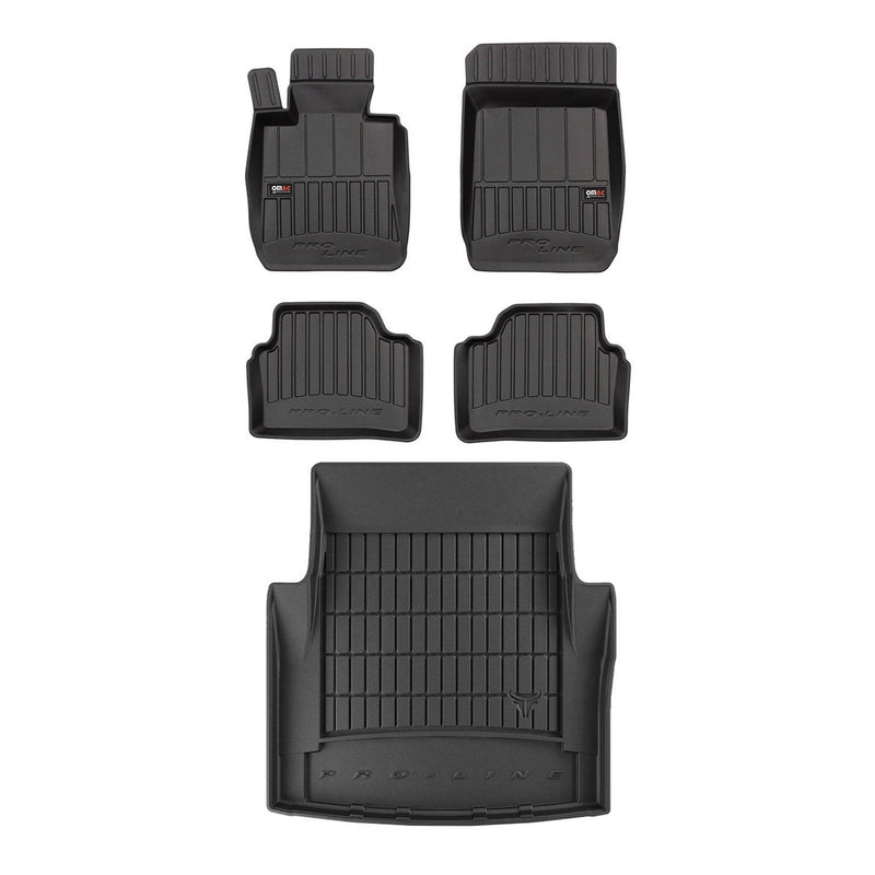 2018-2024 Audi Q5 Premium Floor Mats & Cargo Liner Full Set All Weather Heavy Duty Black