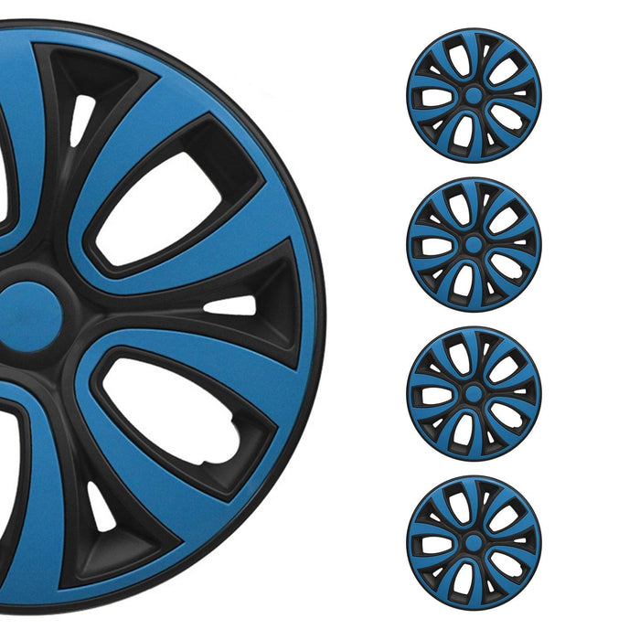 15" Wheel Covers Hubcaps R15 for Nissan Black Matt Blue Matte