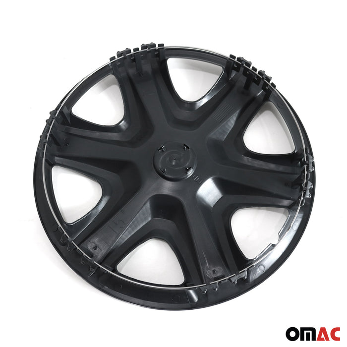 16" Wheel Rim Covers Hub Caps for Alfa Romeo Black