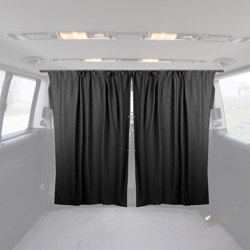 GMC Cabin Divider Curtains Privacy Curtains Black 2 Curtains