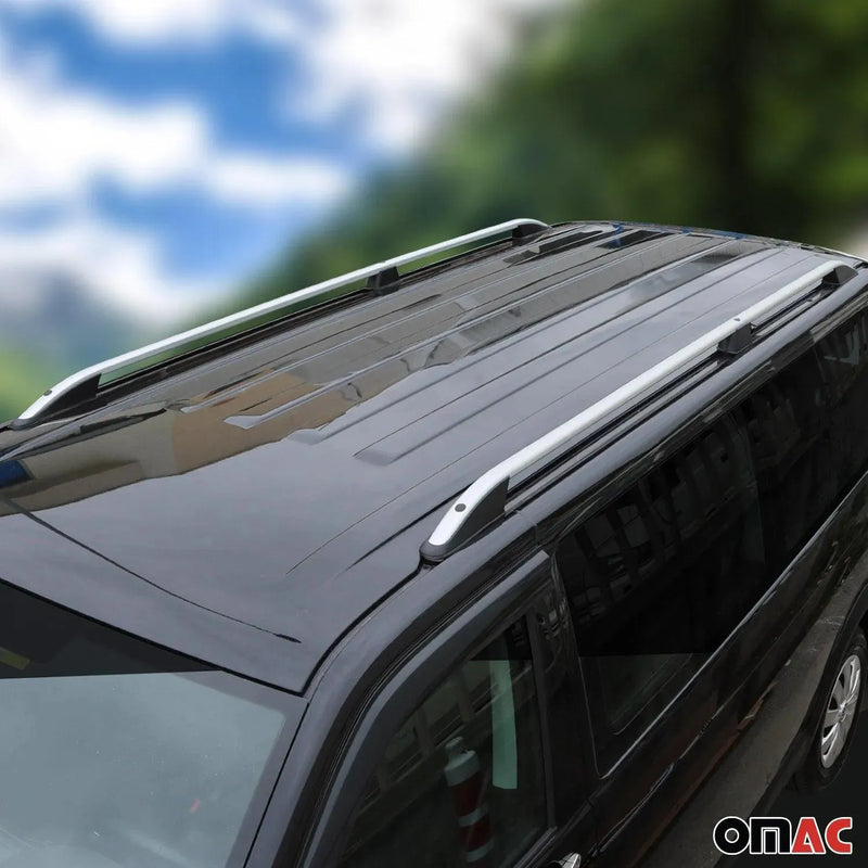 Roof Racks Side Rails for RAM ProMaster City 2015-2022 Gray Aluminium L2 Long - OMAC USA