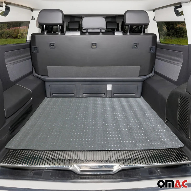 Rubber Truck Bed Liner Trunk Mat Floor Liner 197x79 inch Peny Style Grey