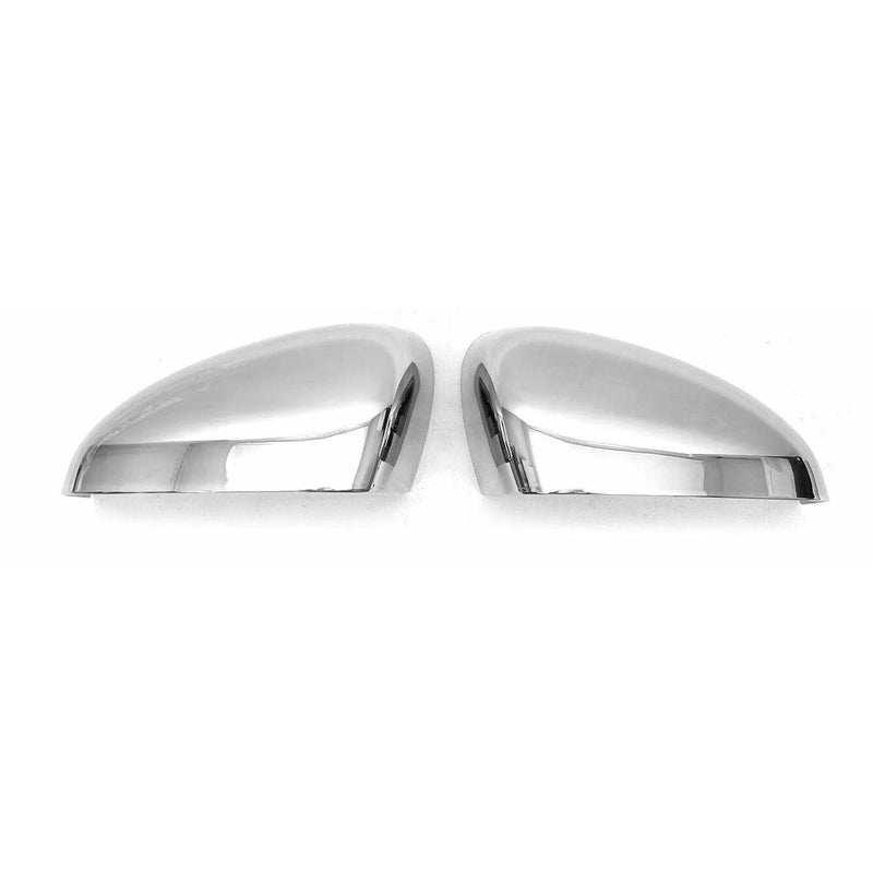 Side Mirror Cover Caps Fits Ford Tourneo Courier 2014-2018 Chrome Silver 2 Pcs - OMAC USA