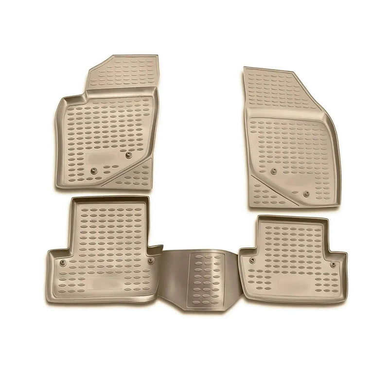 OMAC Floor Mats Liner for Volvo S60 2001-2009 Beige TPE All-Weather 4 Pcs - OMAC USA