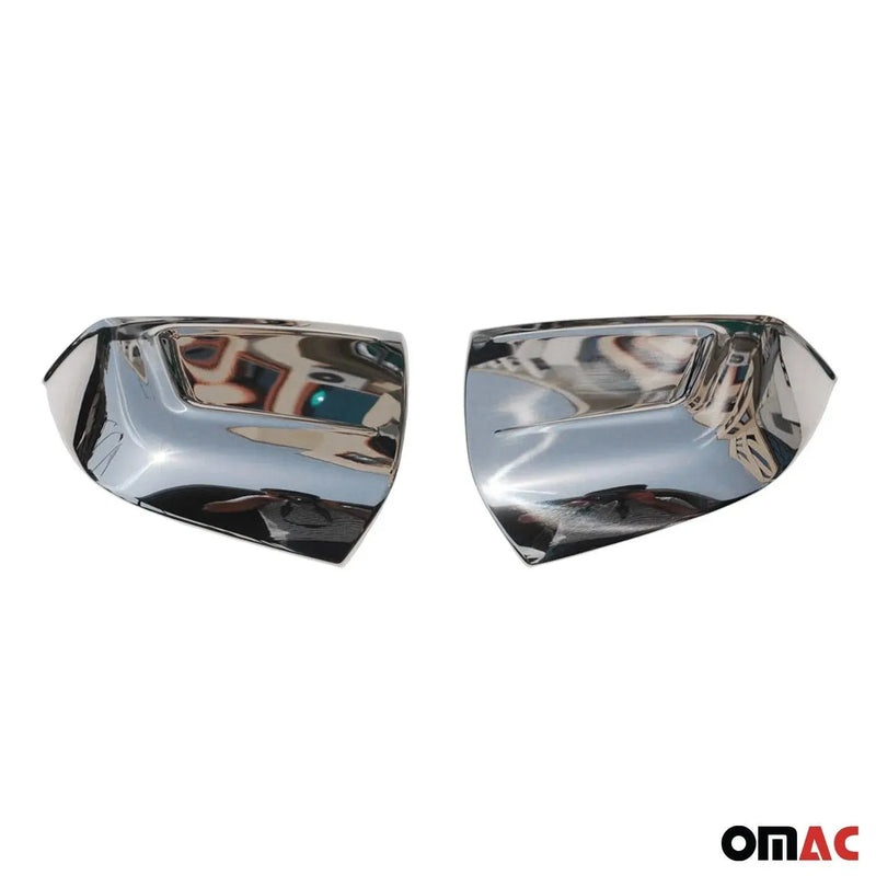 Side Mirror Cover Caps Fits RAM ProMaster City 2015-2022 Steel Silver 2 Pcs - OMAC USA