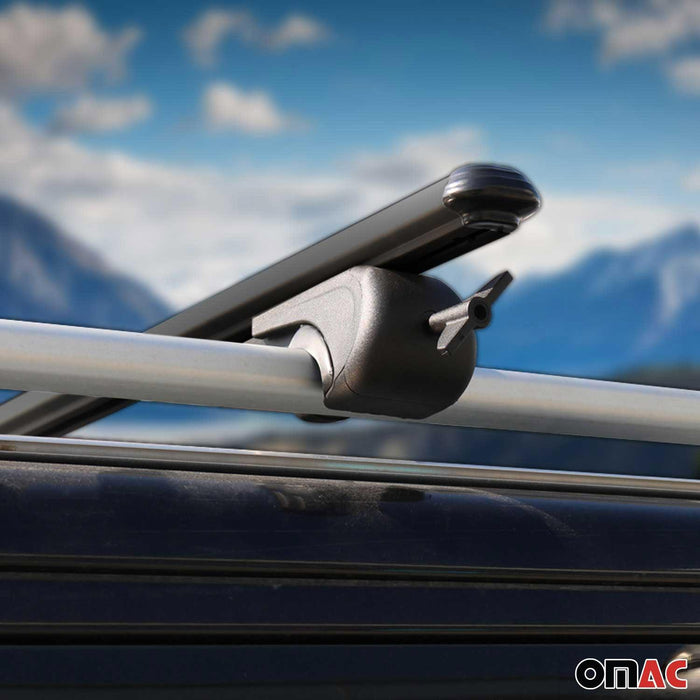 Roof Rack Cross Bars Carrier Rails for VW Golf SportWagen 2015-2019 Black - OMAC USA