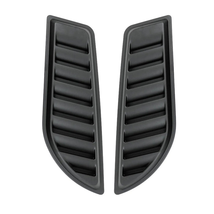 Hood Scoop Vent Air Flow Intake for Ford Bronco Sport Black 2 Pcs