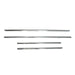 Window Molding Trim Streamer for VW Jetta A6 2011-2018 Steel Silver 6 Pcs - OMAC USA